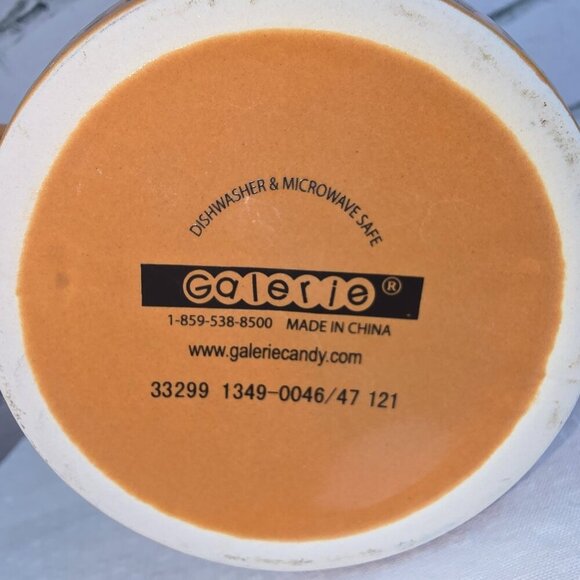 SOCK MONKEY DOUBLE HANDLED MUG BY GALERIE EUC NOSTALGIC VIBE - Picture 4 of 5